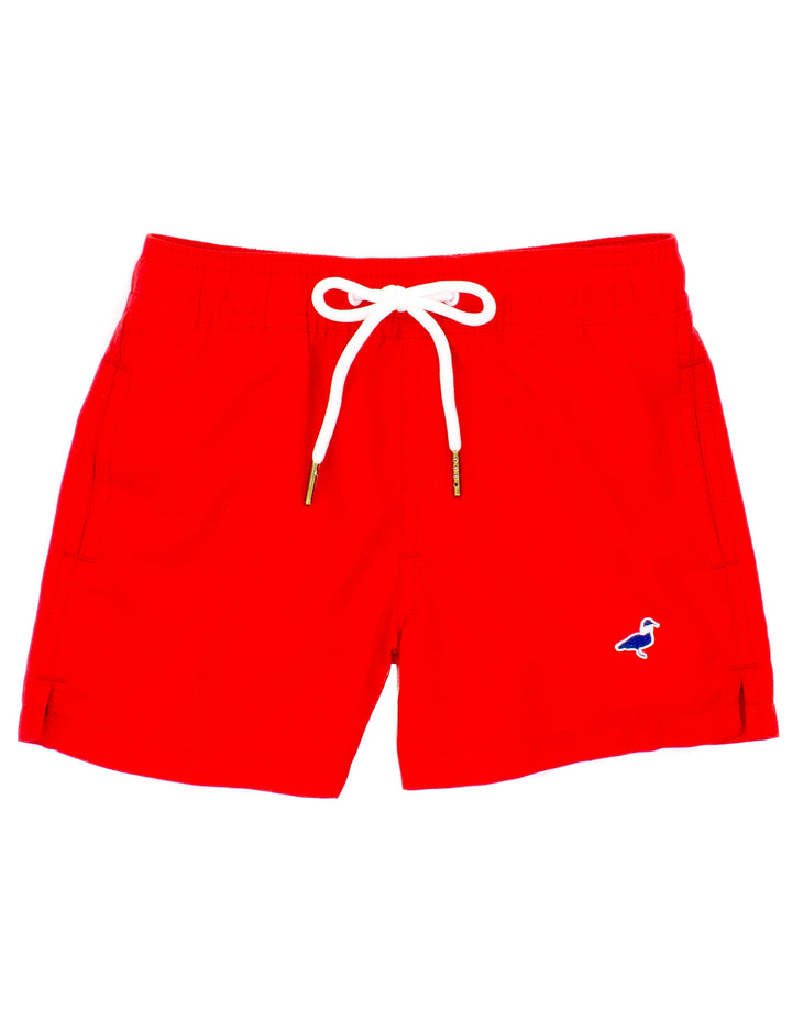Boys Guard Red Swim Trunks