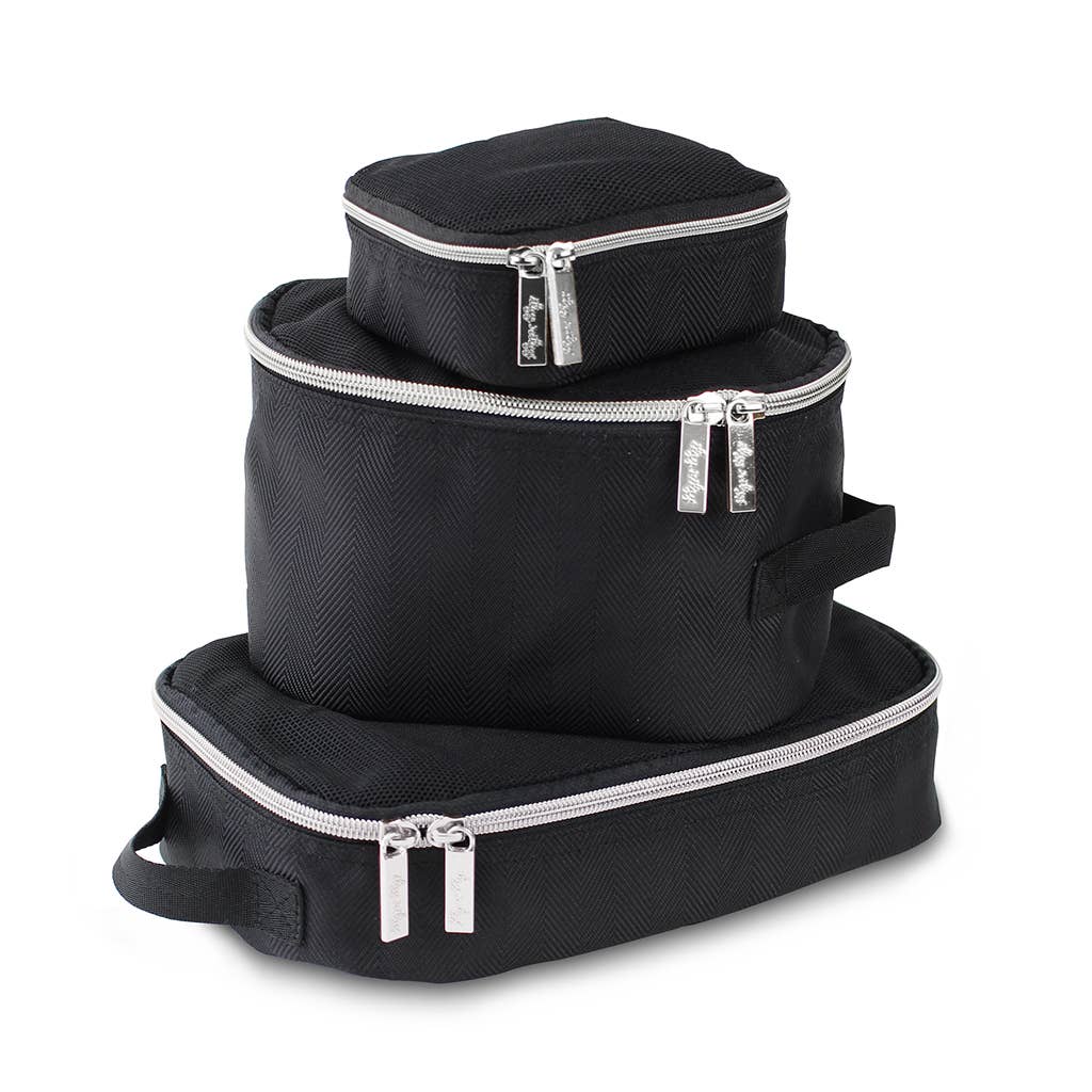 Black & Silver Pack Like a Boss™ Packing Cubes
