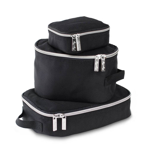 Black & Silver Pack Like a Boss™ Packing Cubes