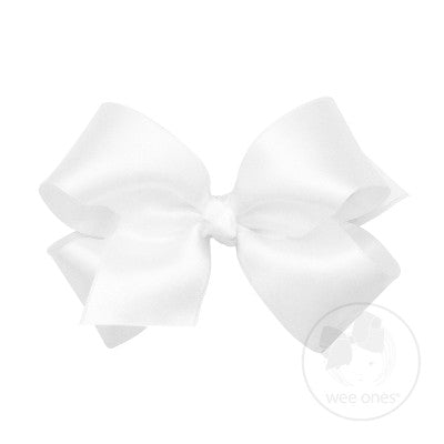 White Grosgrain Bows