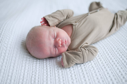 Taupe Bamboo Footie