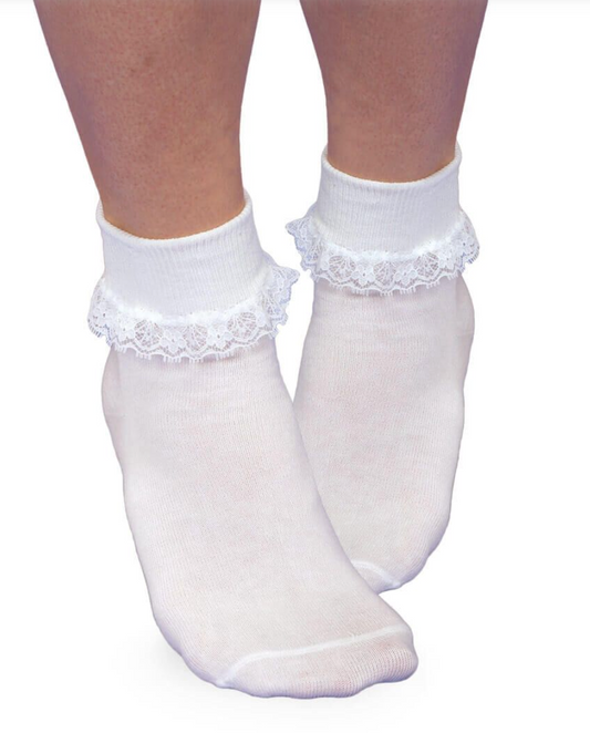 Simplicity Lace Cuff Socks