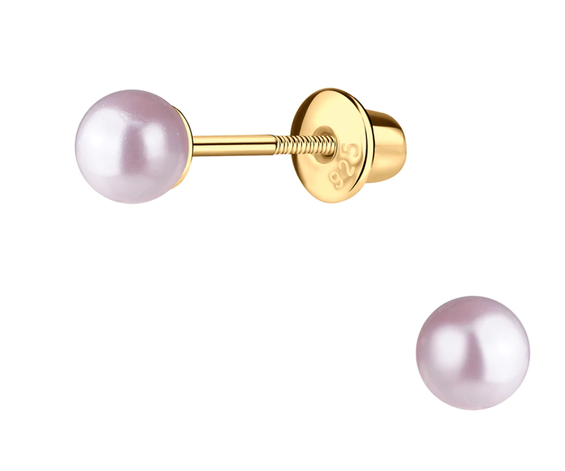 Pink Pearl Earrings