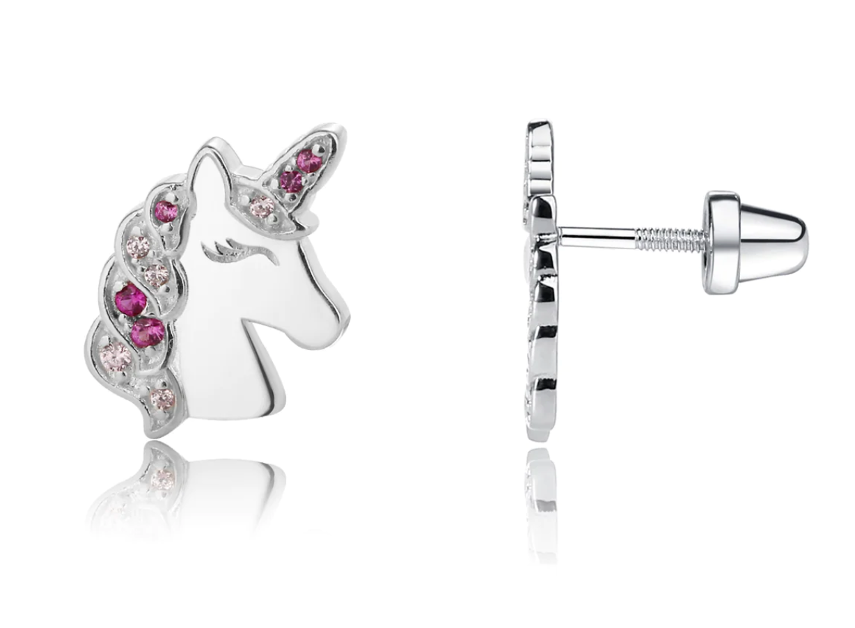 Pink Unicorn Earrings
