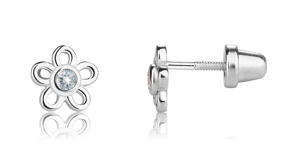 Birthstone Daisy Earrings
