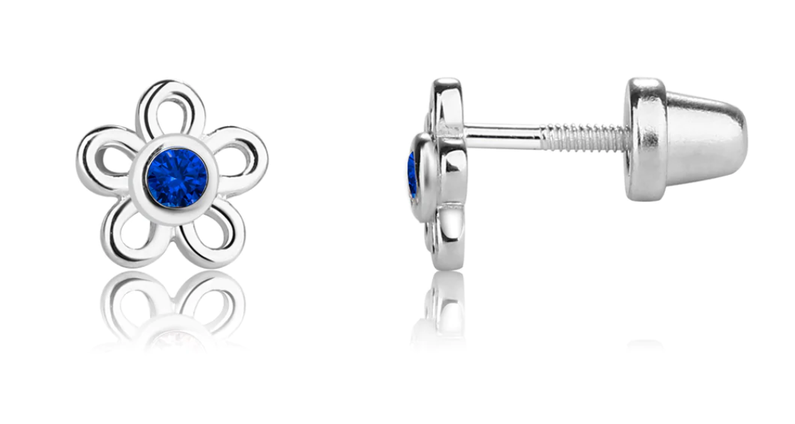 Birthstone Daisy Earrings
