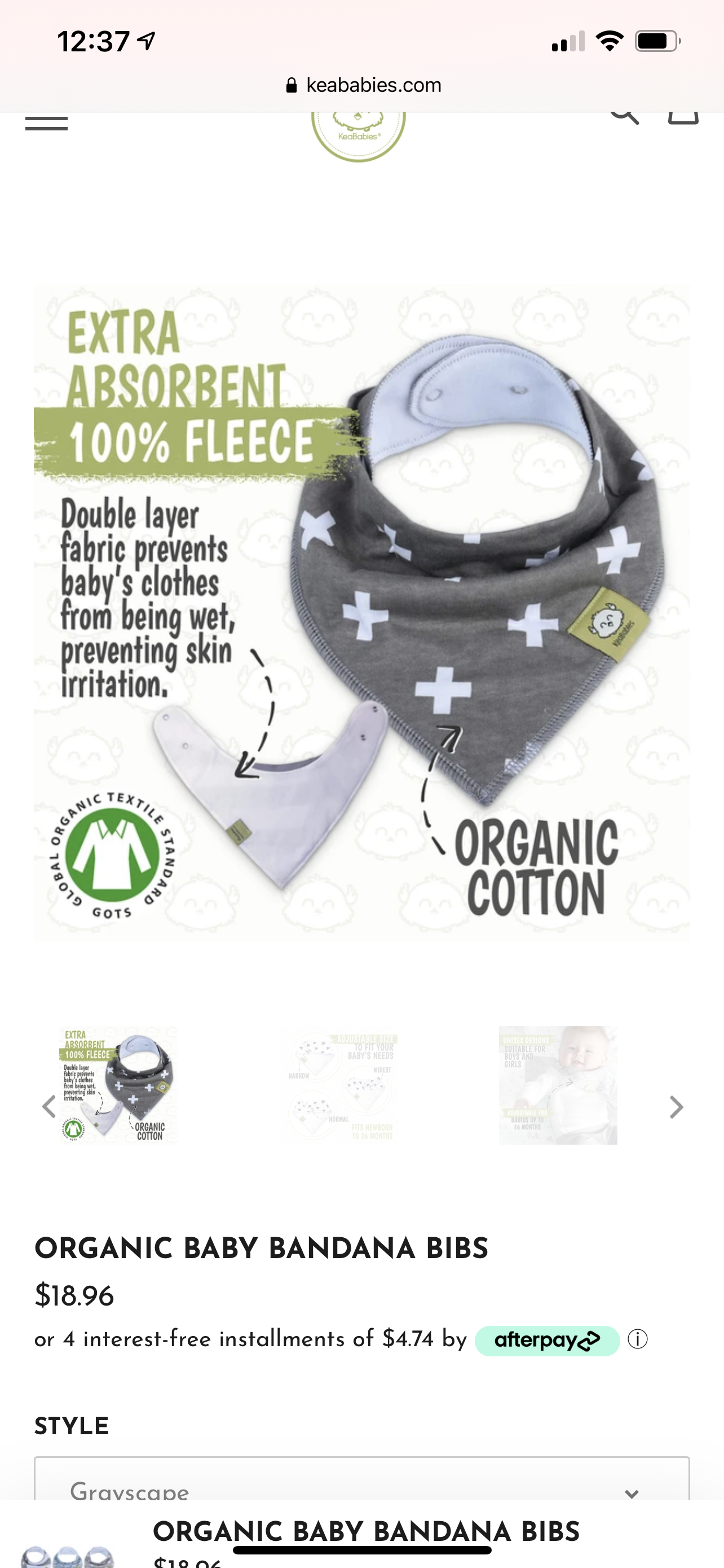8-Pack Organic Bandana Bibs