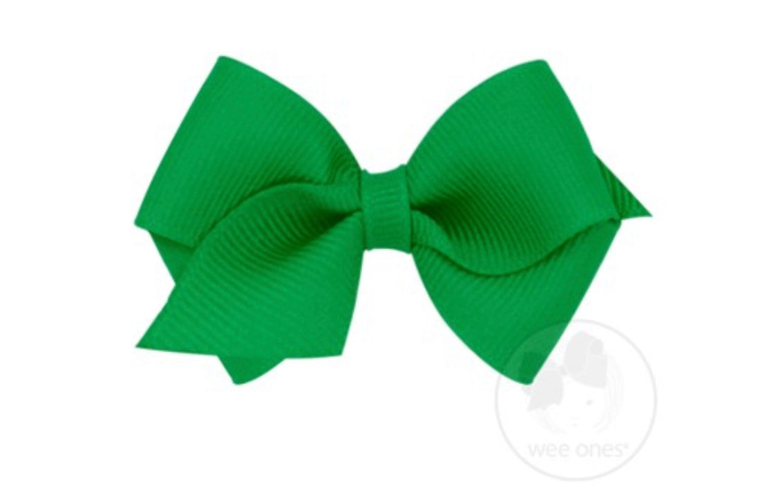 Green Grosgrain Bows