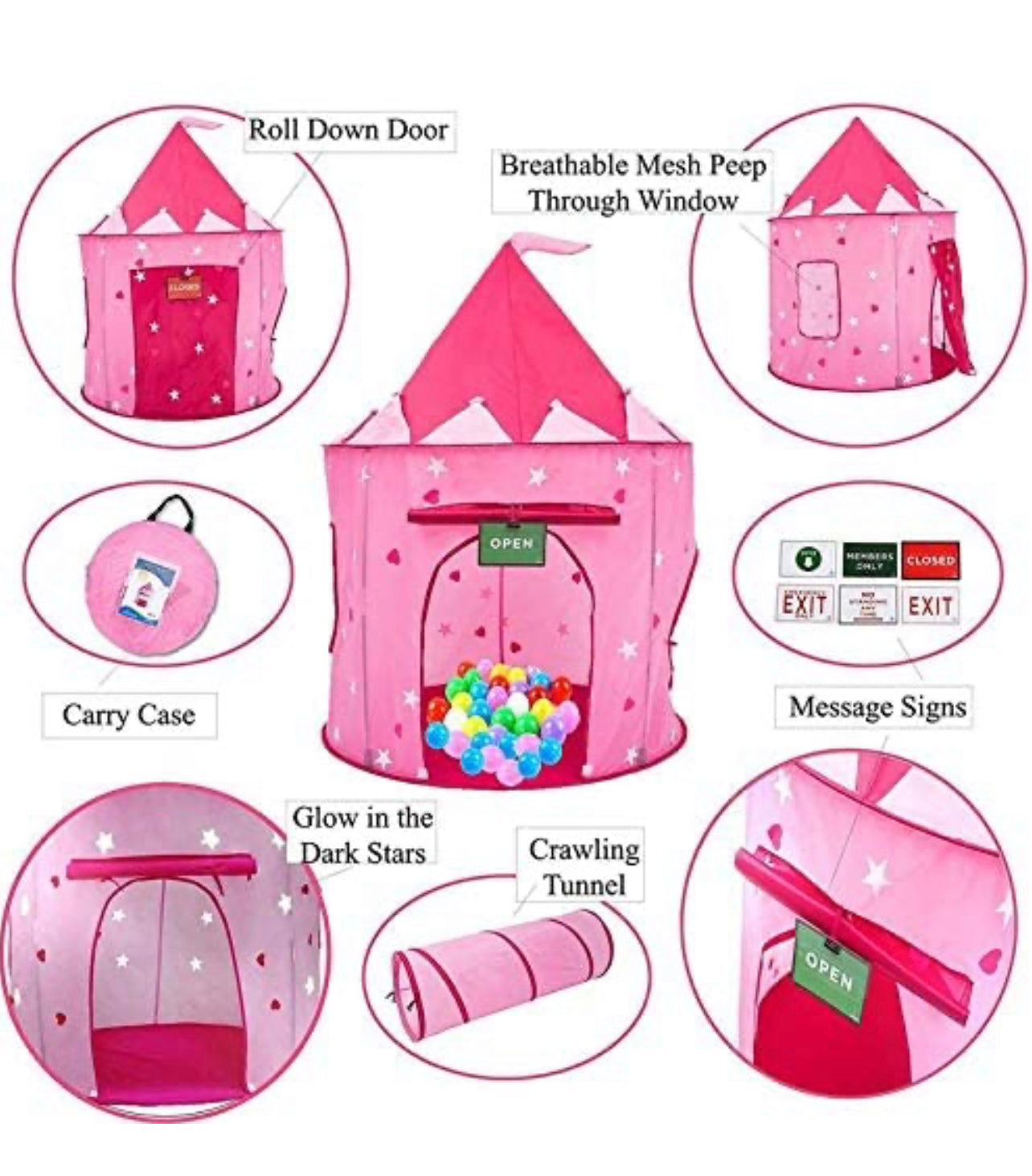 Glow In The Dark Princess Tent