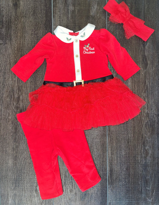 “My first Christmas” Santa Tutu Set
