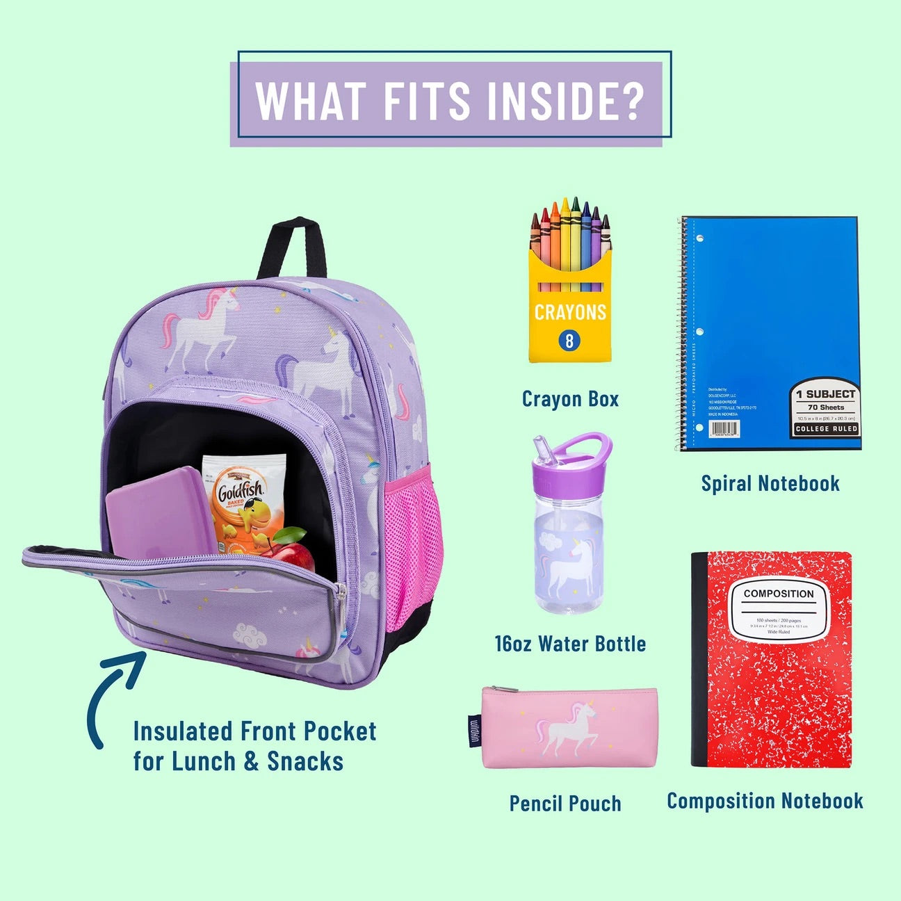 Unicorn Backpack- 12 inch