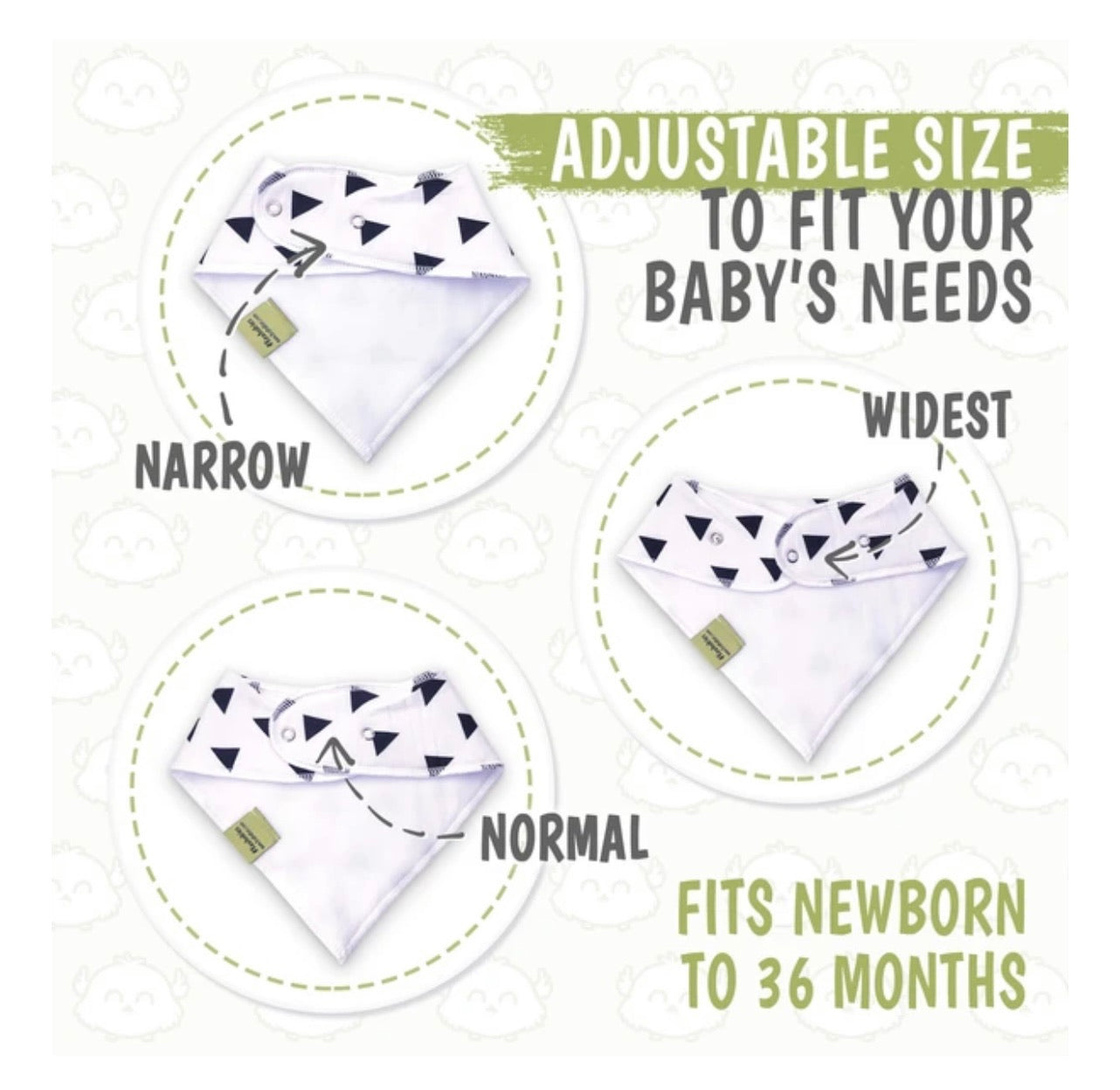 8-Pack Organic Bandana Bibs