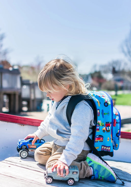 Trains, Planes, & Trucks Backpack- 12"