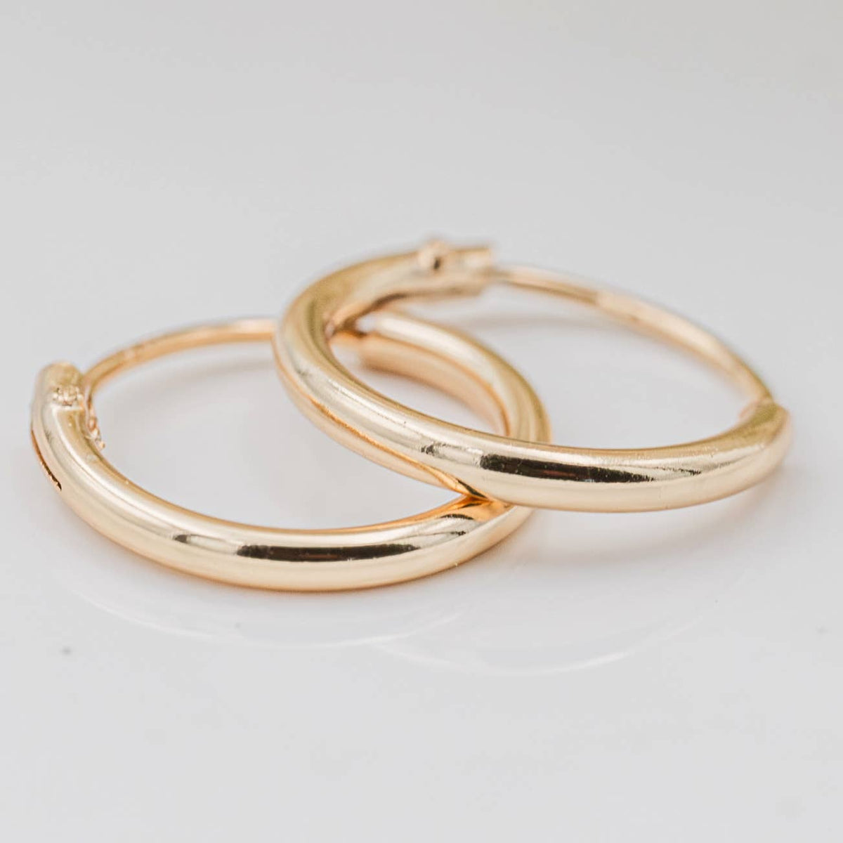 14K Gold Plated Hoop Earrings