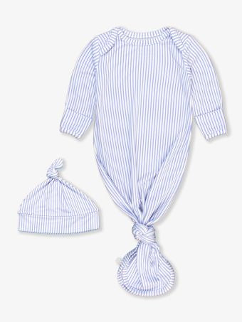 Knotted Sleep Gown & Hat Set
