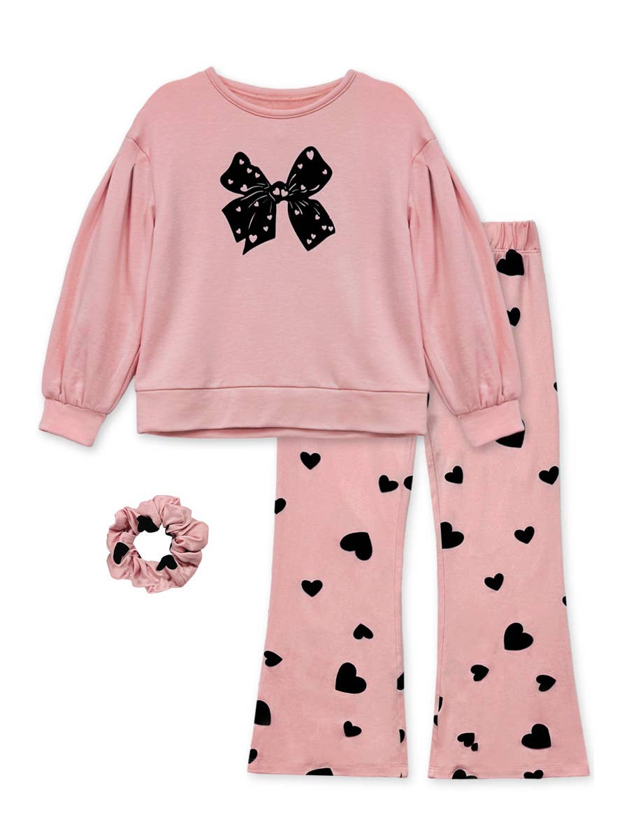 Pink Heart Flocking Set