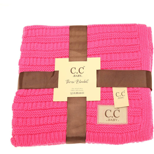 Baby Solid Ribbed Blanket