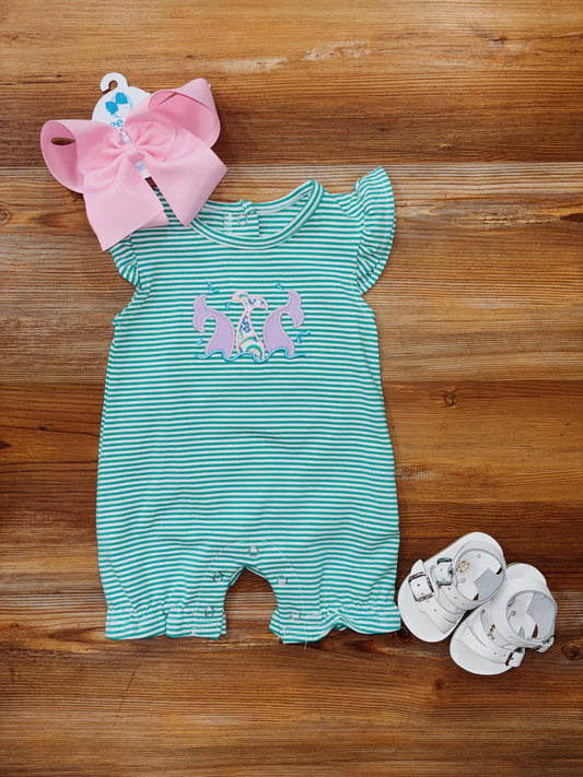 Girls Mermaid Tails Romper