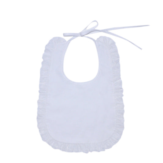 White Eyelet Bib