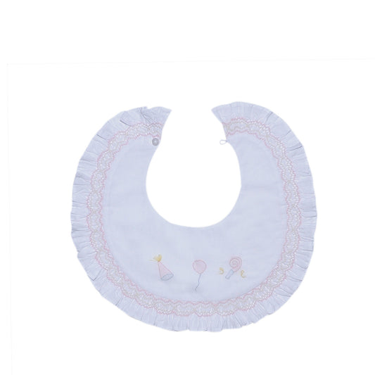 Smocked Celebration Bib