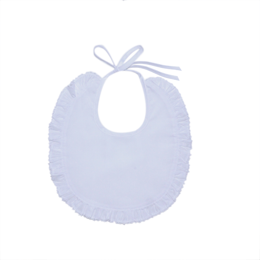 White Picot Bib