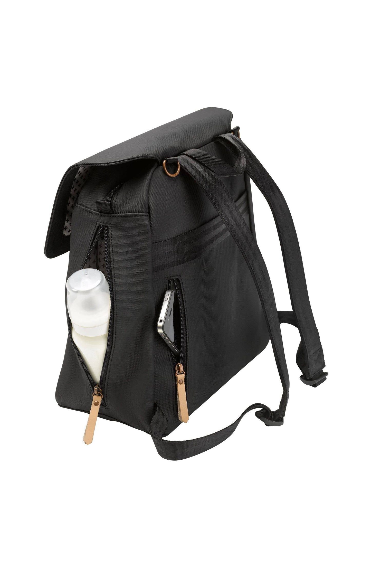 Black Matte Canvas Meta Backpack