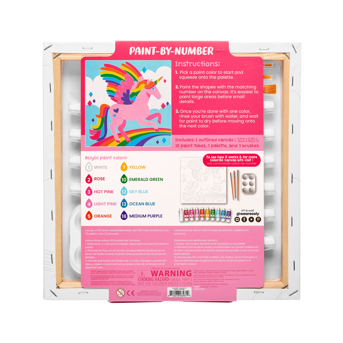 Paint By Number Kit - Unicorn