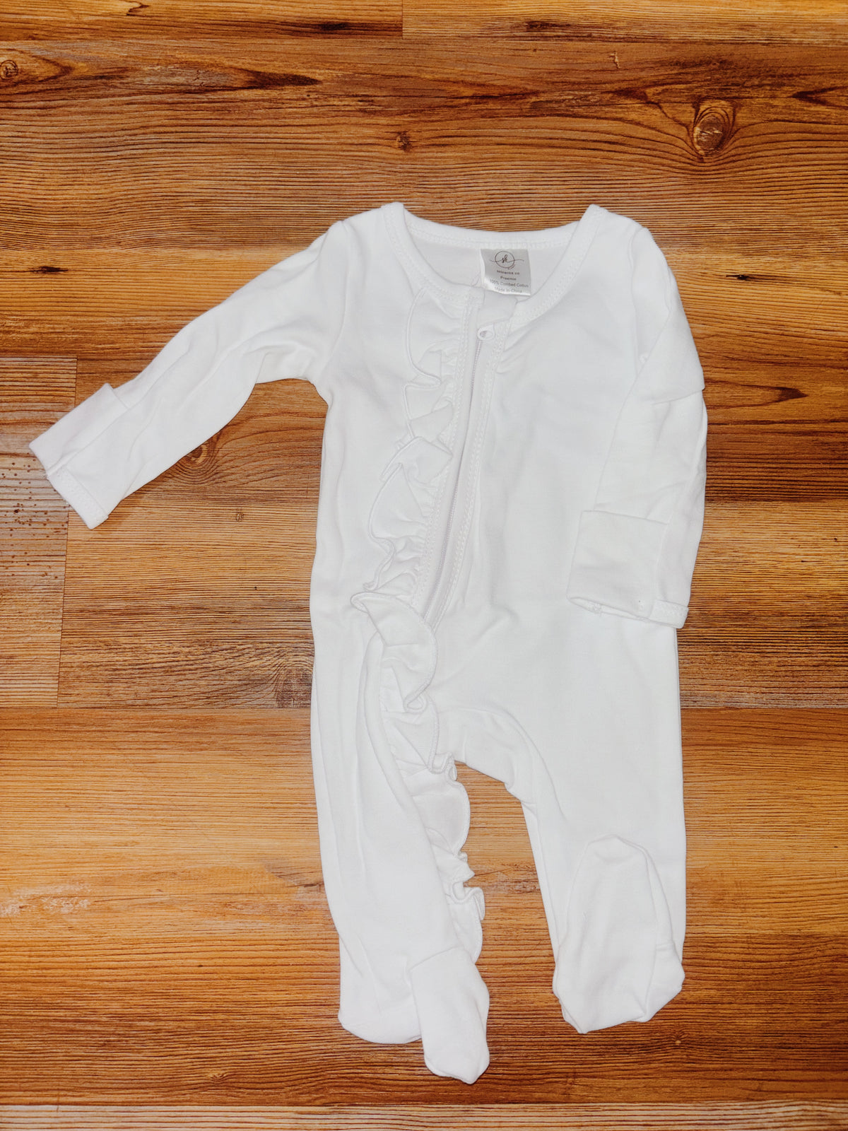 Blank Ruffle Footie