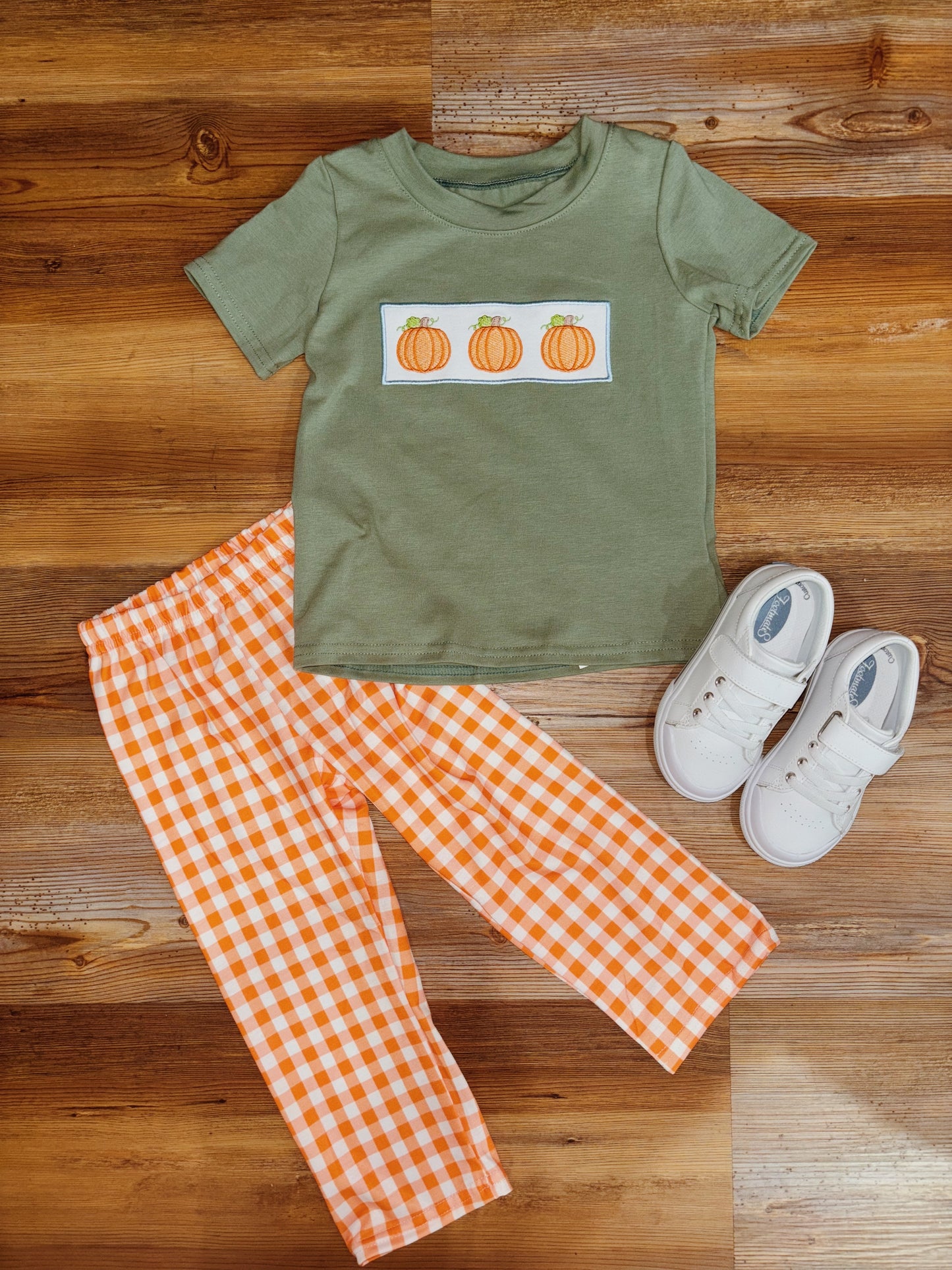 Boys Sage Pumpkin Set