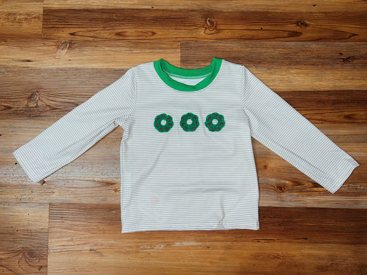 Boys French Knot Wreath Shirt