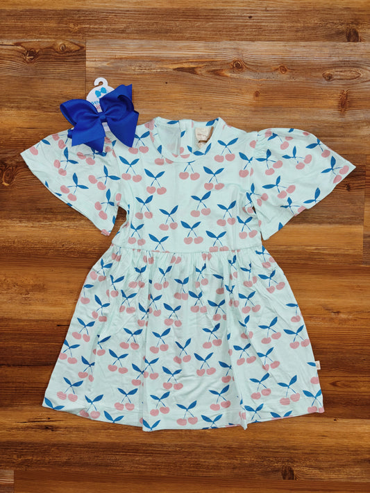 Flutter Dress-Cherries