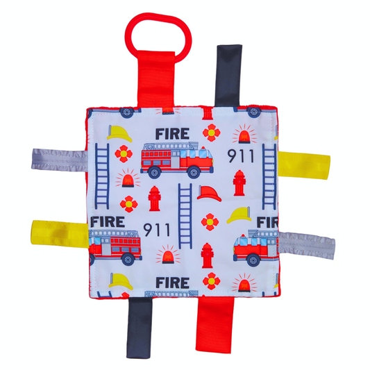 Fire Fighter Tags Crinkle Toy
