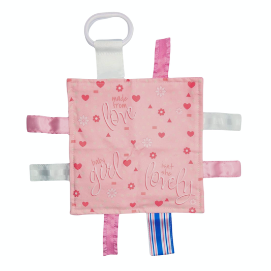 Baby Girl Tags Crinkle Toy