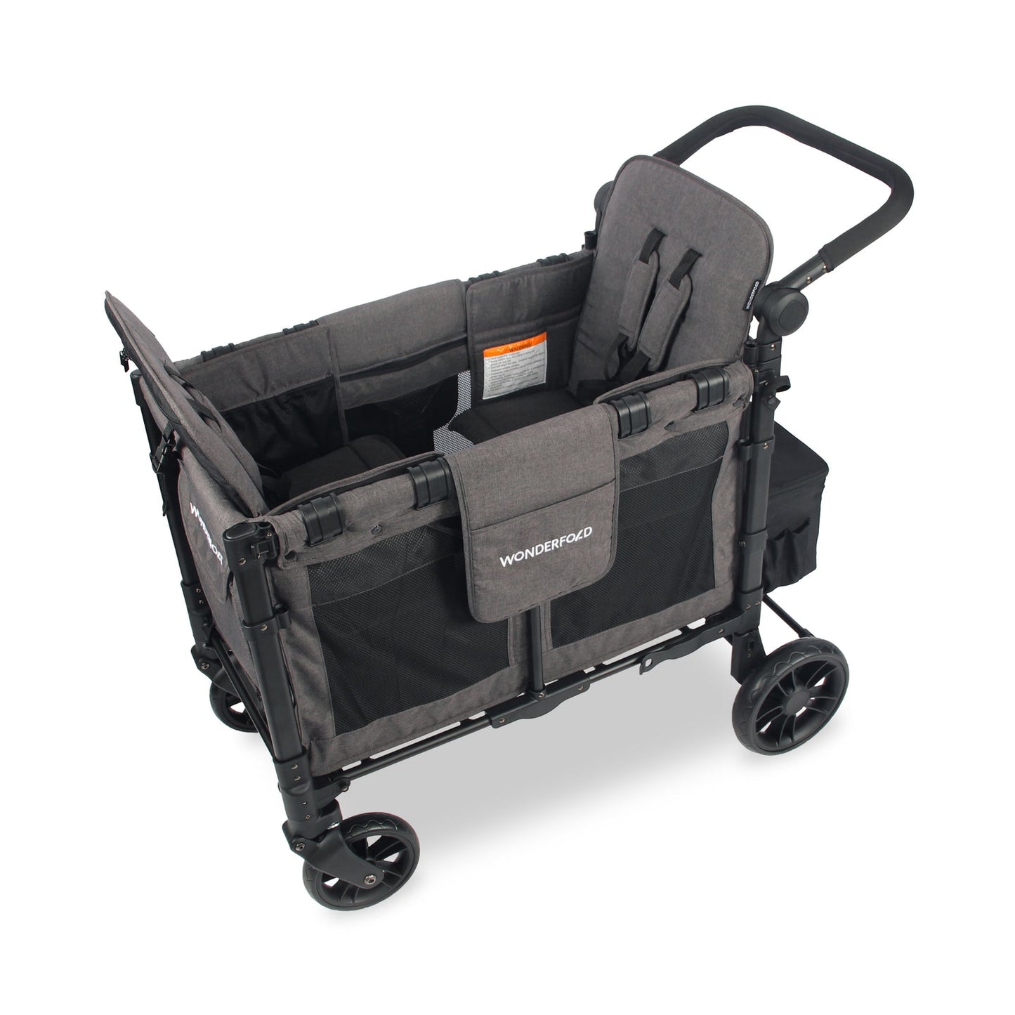 W2 Elite Double Stroller Wagon - Charcoal Gray