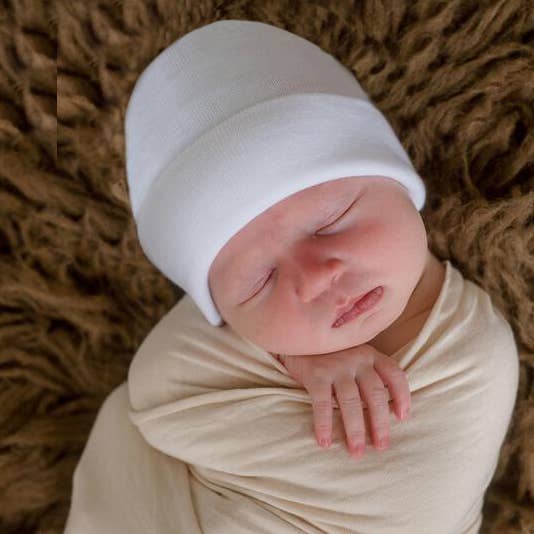 Solid Newborn Hospital  Hat