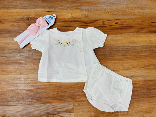 Riley Girl Ducks Diaper Set