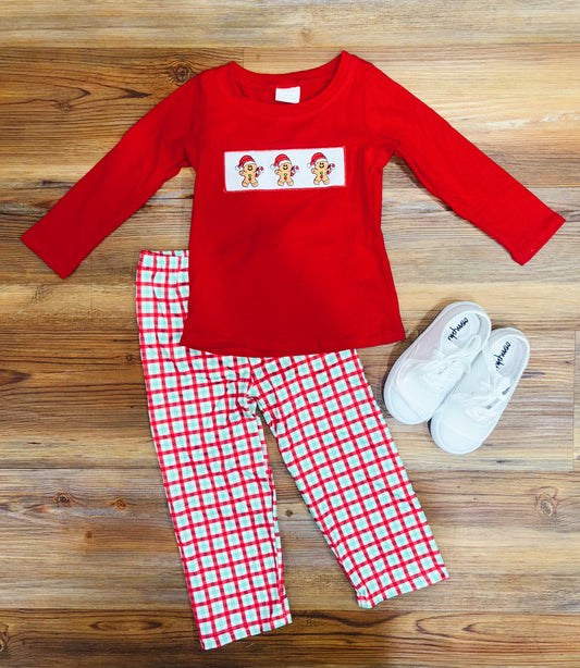 Boys Red Gingerbread Set