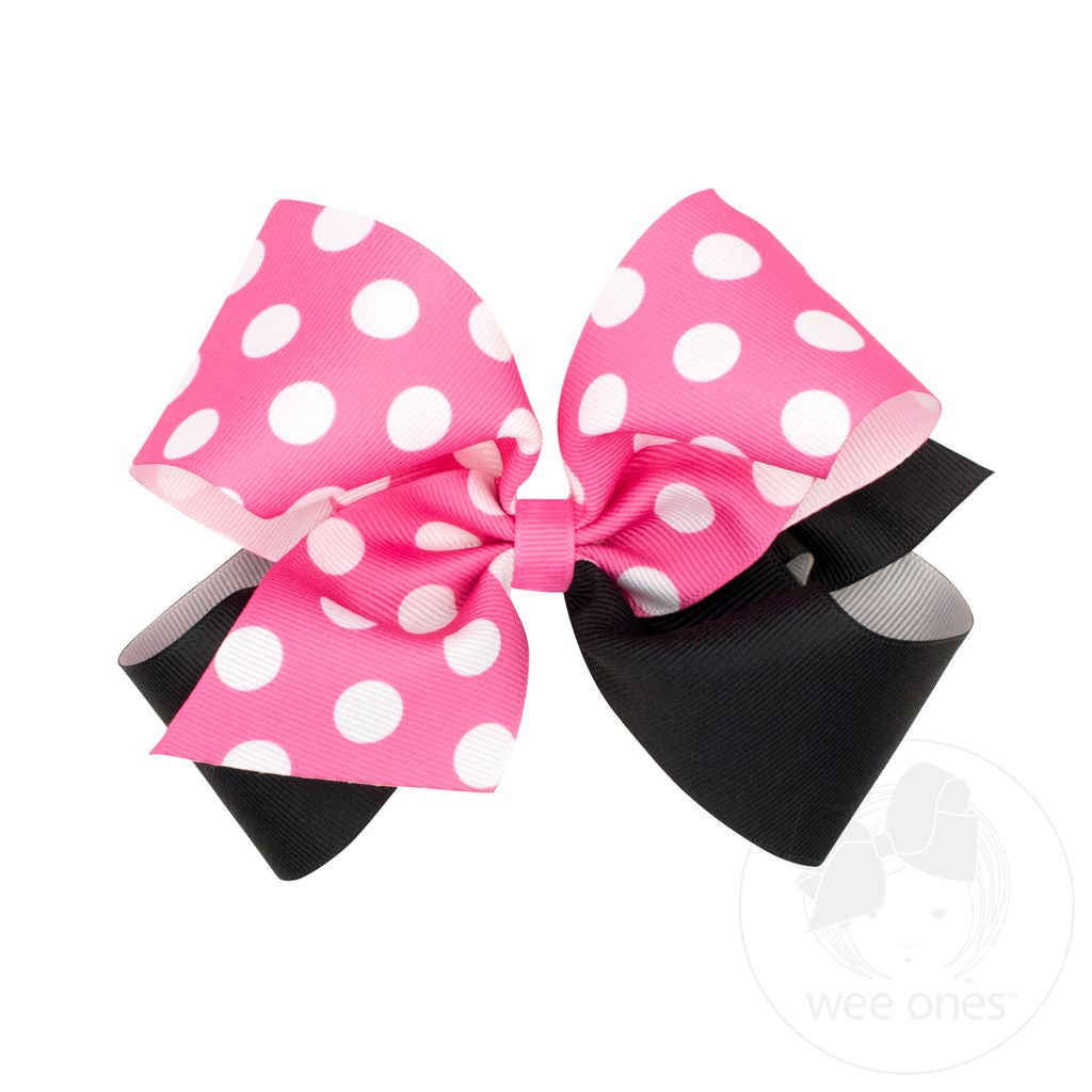 Polka Dot 2 Tone Bows