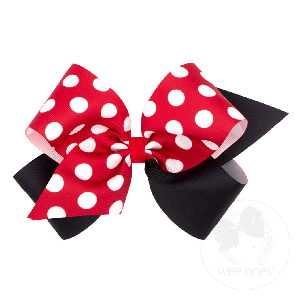 Polka Dot 2 Tone Bows
