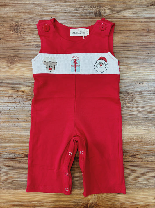 Season's Greetings Overall Romper