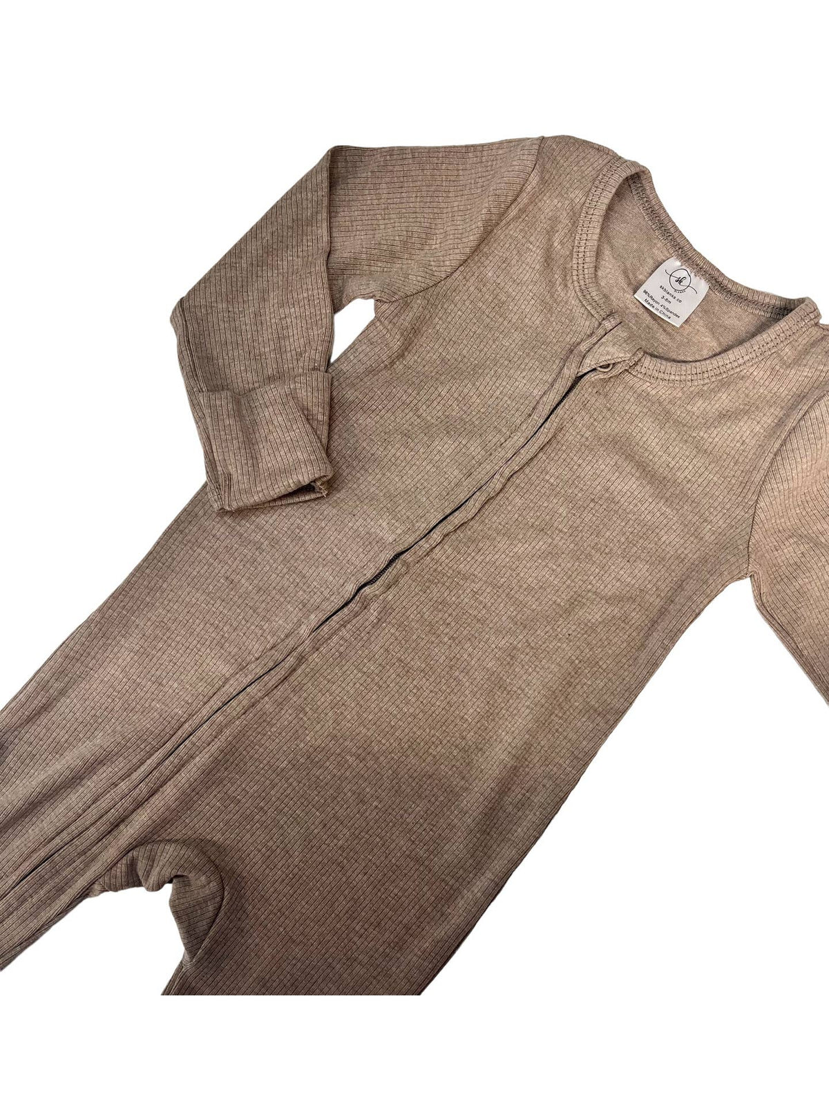 Ribbed Tan Footie