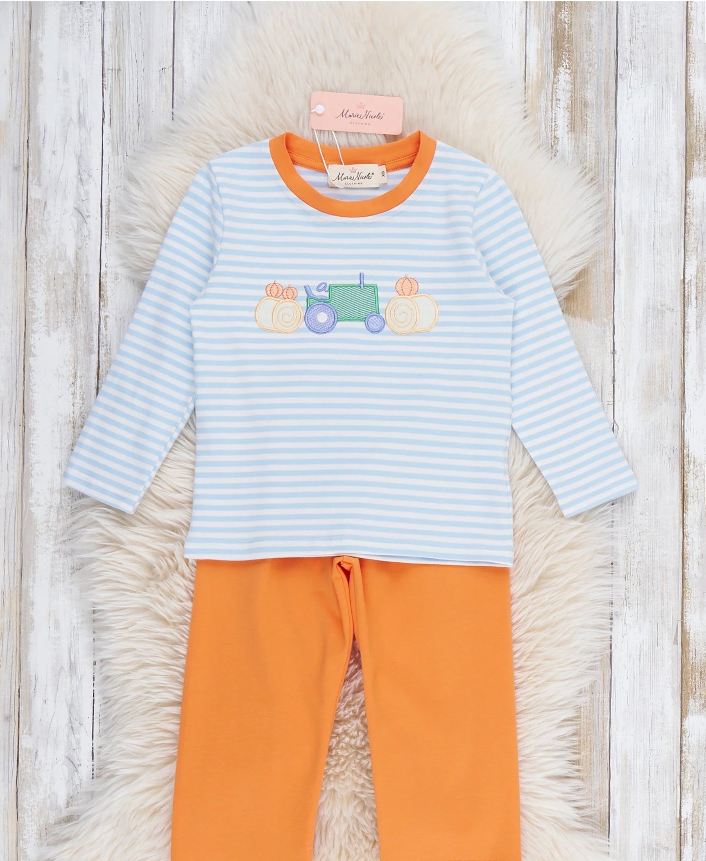 Pumpkin Ride Embroidered Set