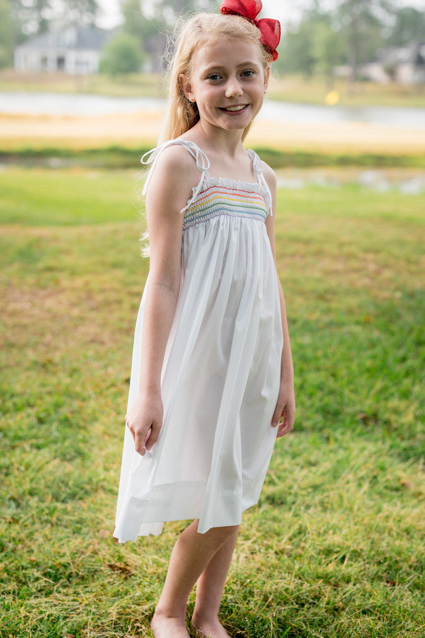 Vivian Smocked Tie Dress