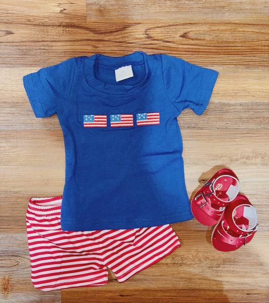 Boys Striped Flag Set