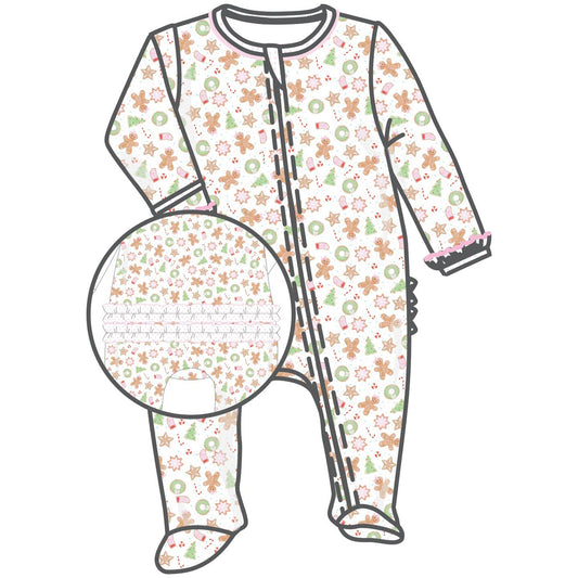 Pink Frosted Wonderland Footie