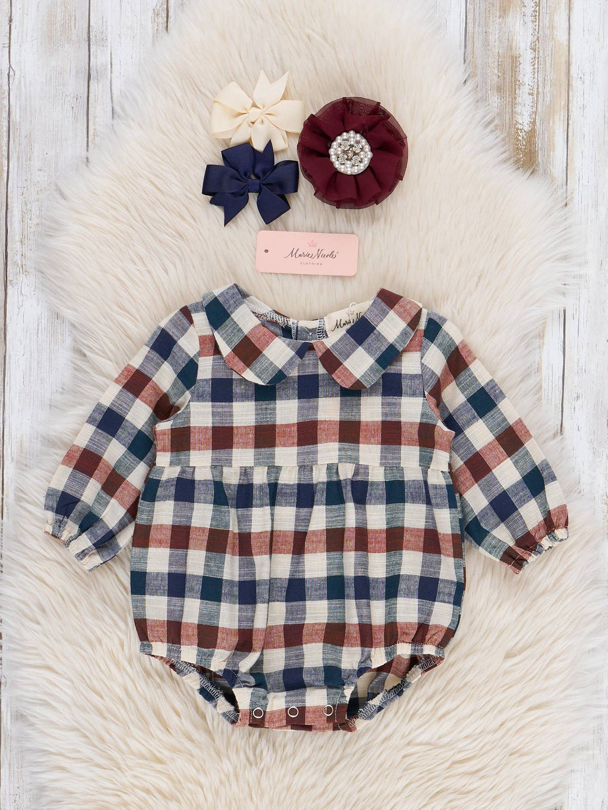 Fall Plaid Ruffle Bubble