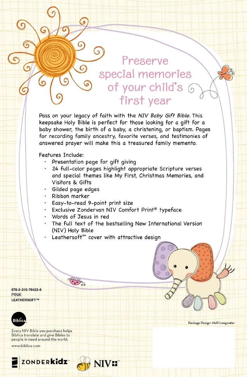 Pink Baby Gift Bible (Keepsake Edition)