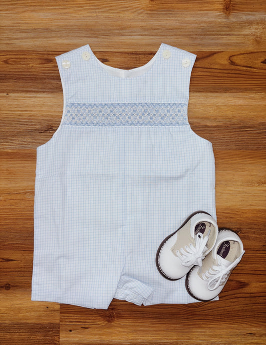 Hayes Blue Smocked Shortall