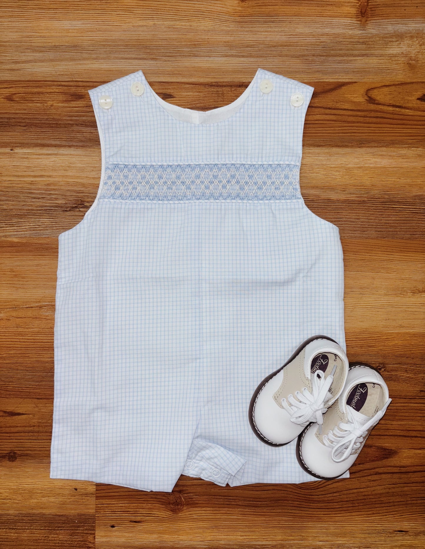 Hayes Blue Smocked Shortall