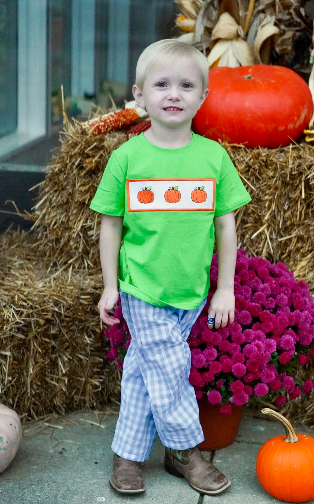 Boy Green Pumpkin Set